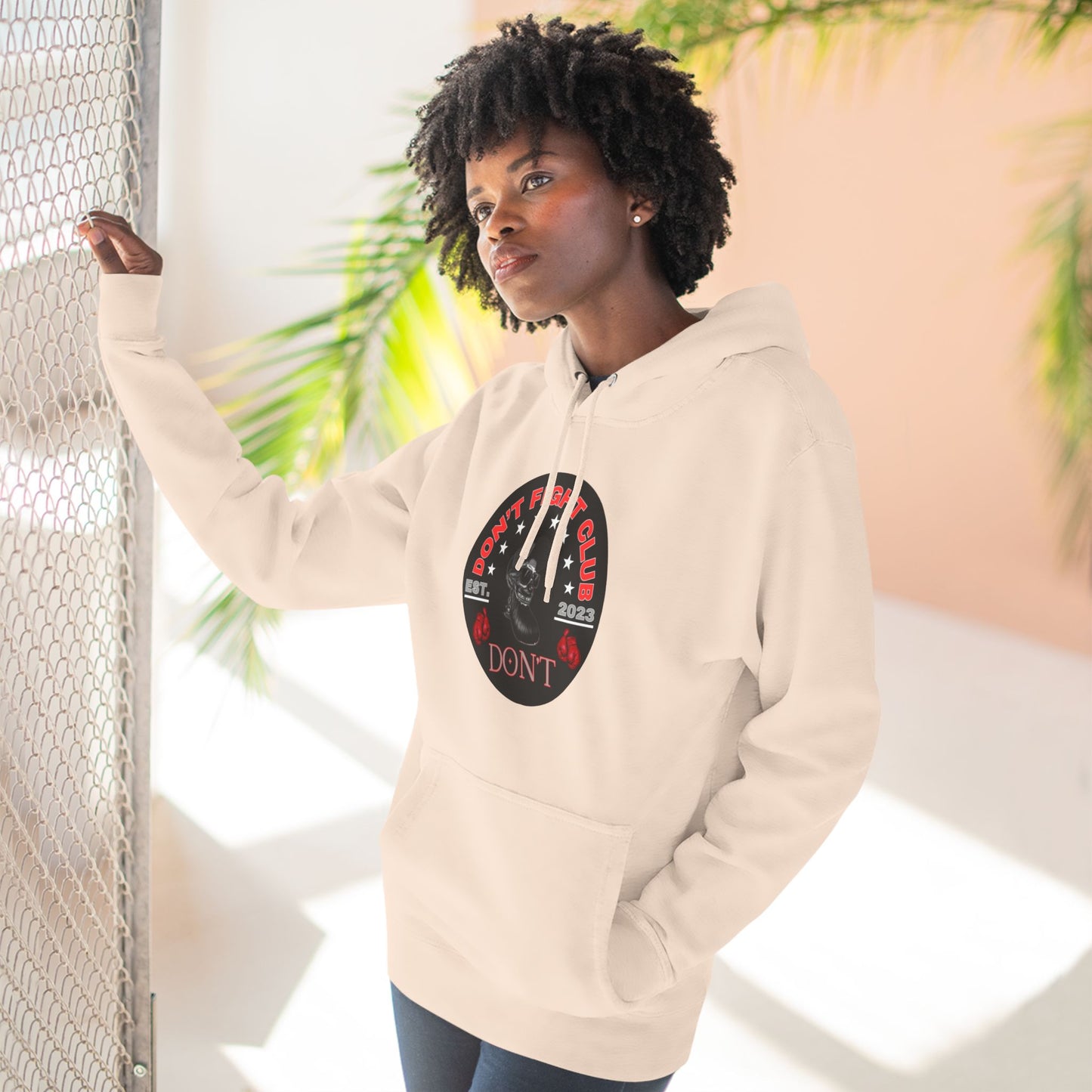 Three-Panel Fleece Hoodie