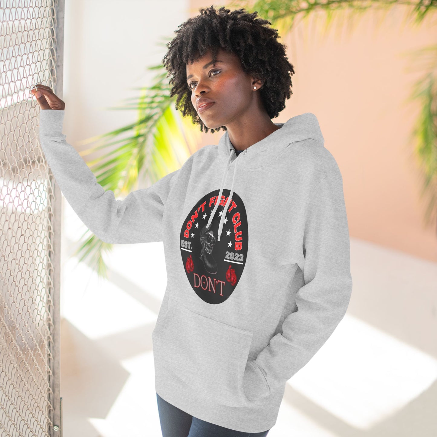 Three-Panel Fleece Hoodie