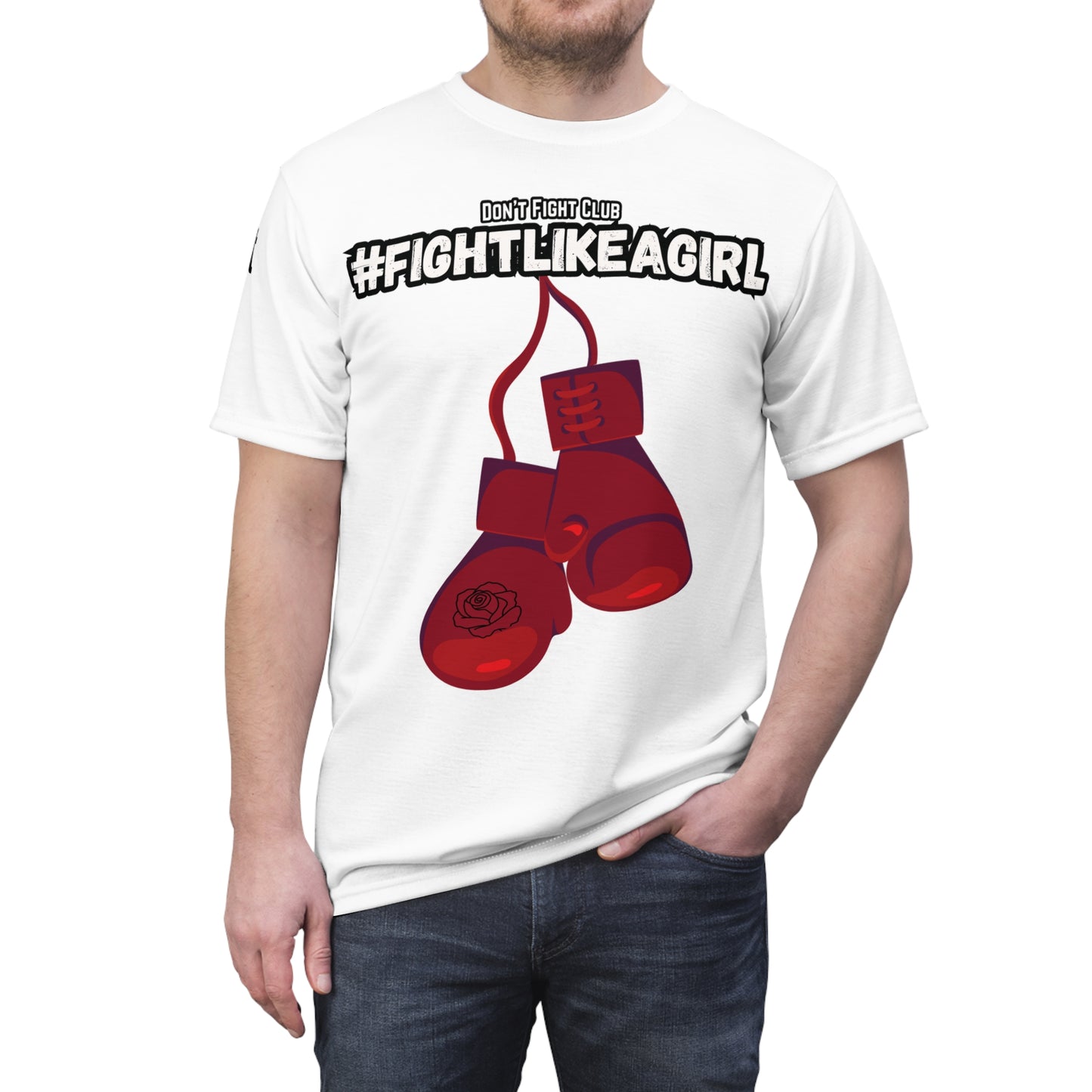 Fight Like A Girl - White shirt