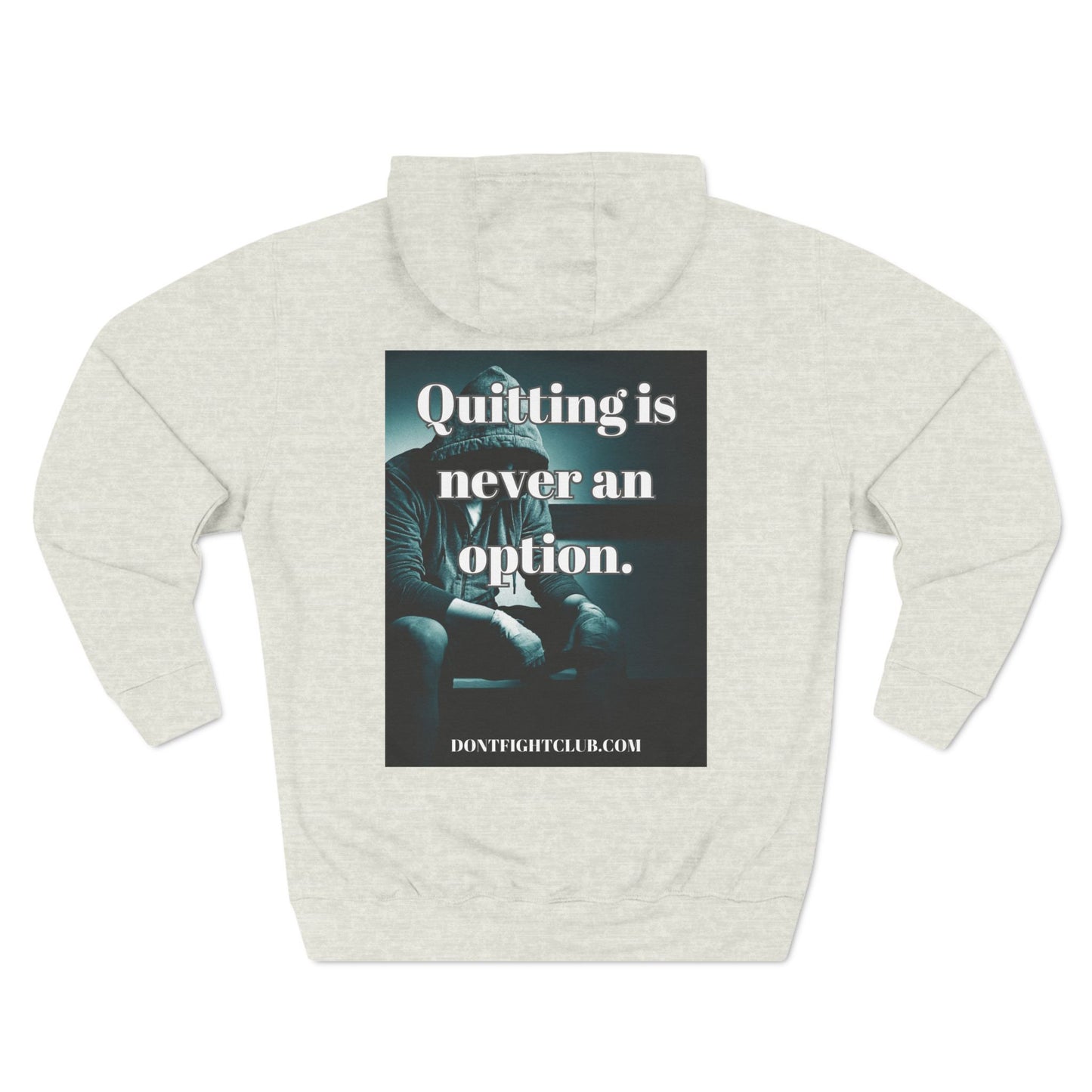 Three-Panel Fleece Hoodie