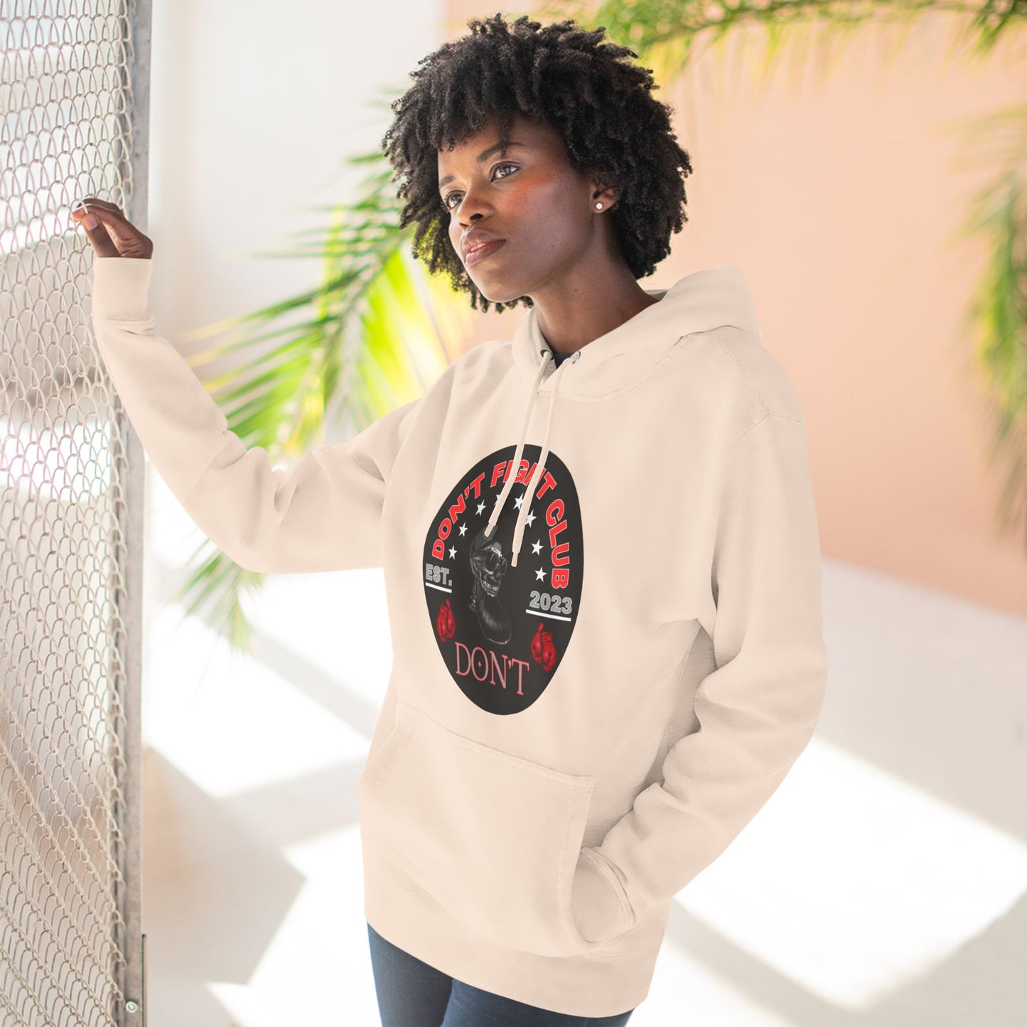 Three-Panel Fleece Hoodie
