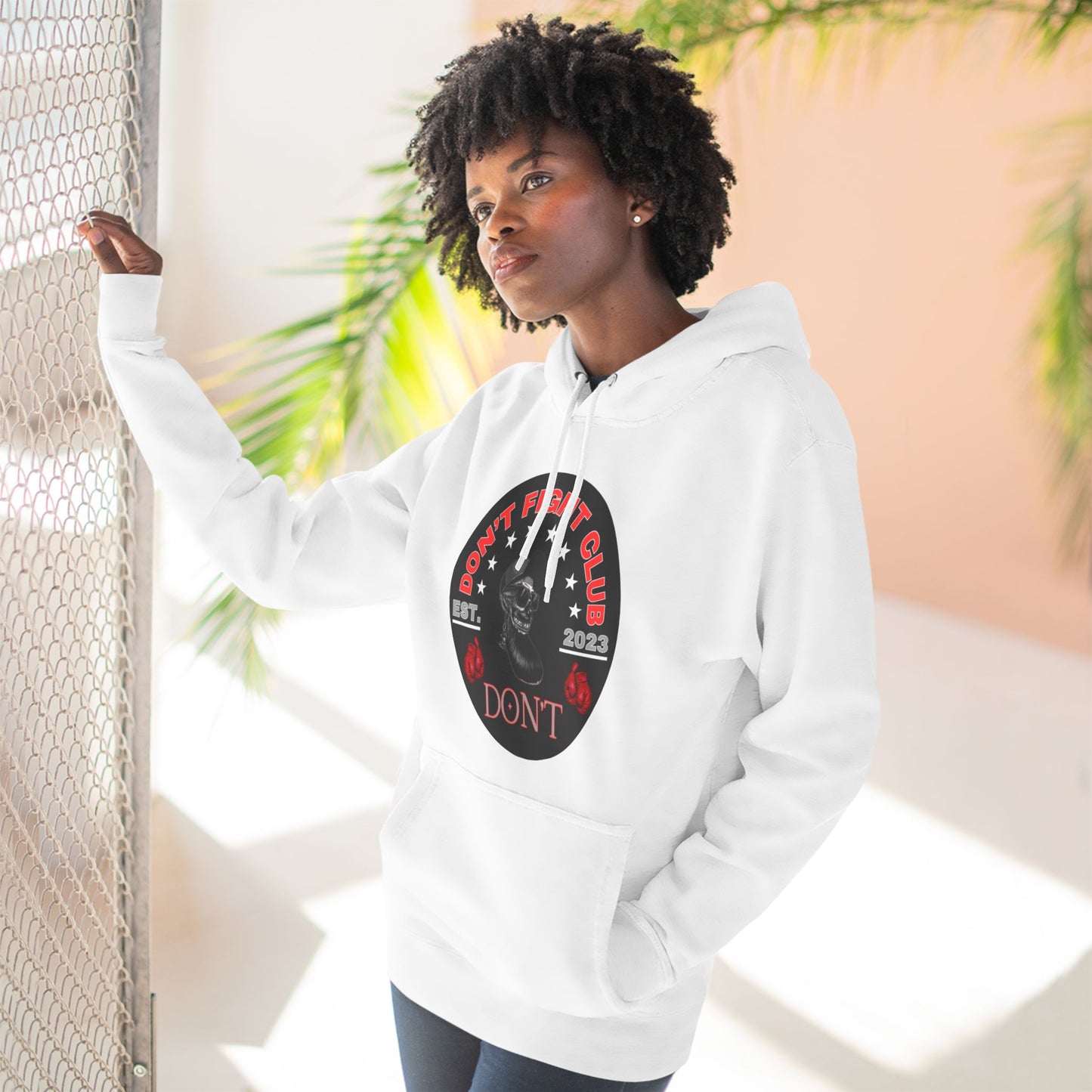 Three-Panel Fleece Hoodie