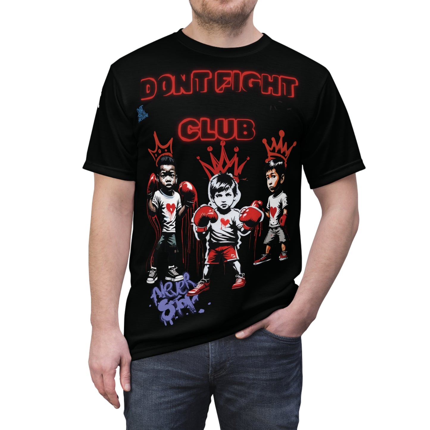 Kids Don't Fight - Black shirt