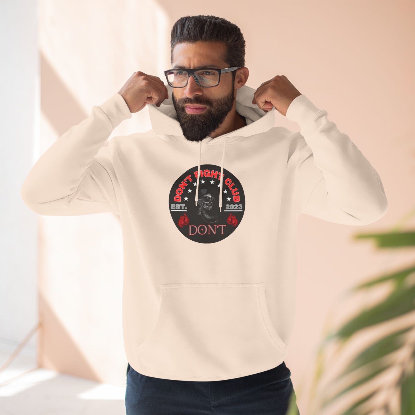 Three-Panel Fleece Hoodie