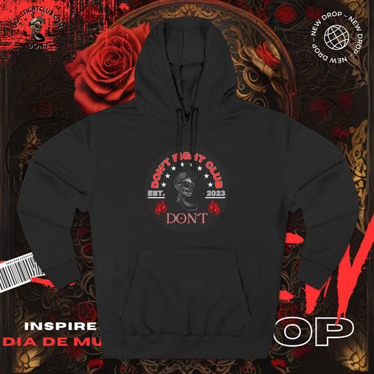 Three-Panel Fleece Hoodie