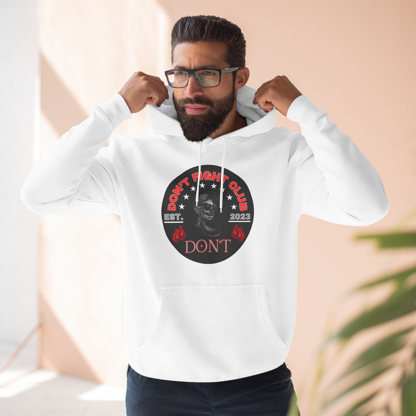 Three-Panel Fleece Hoodie