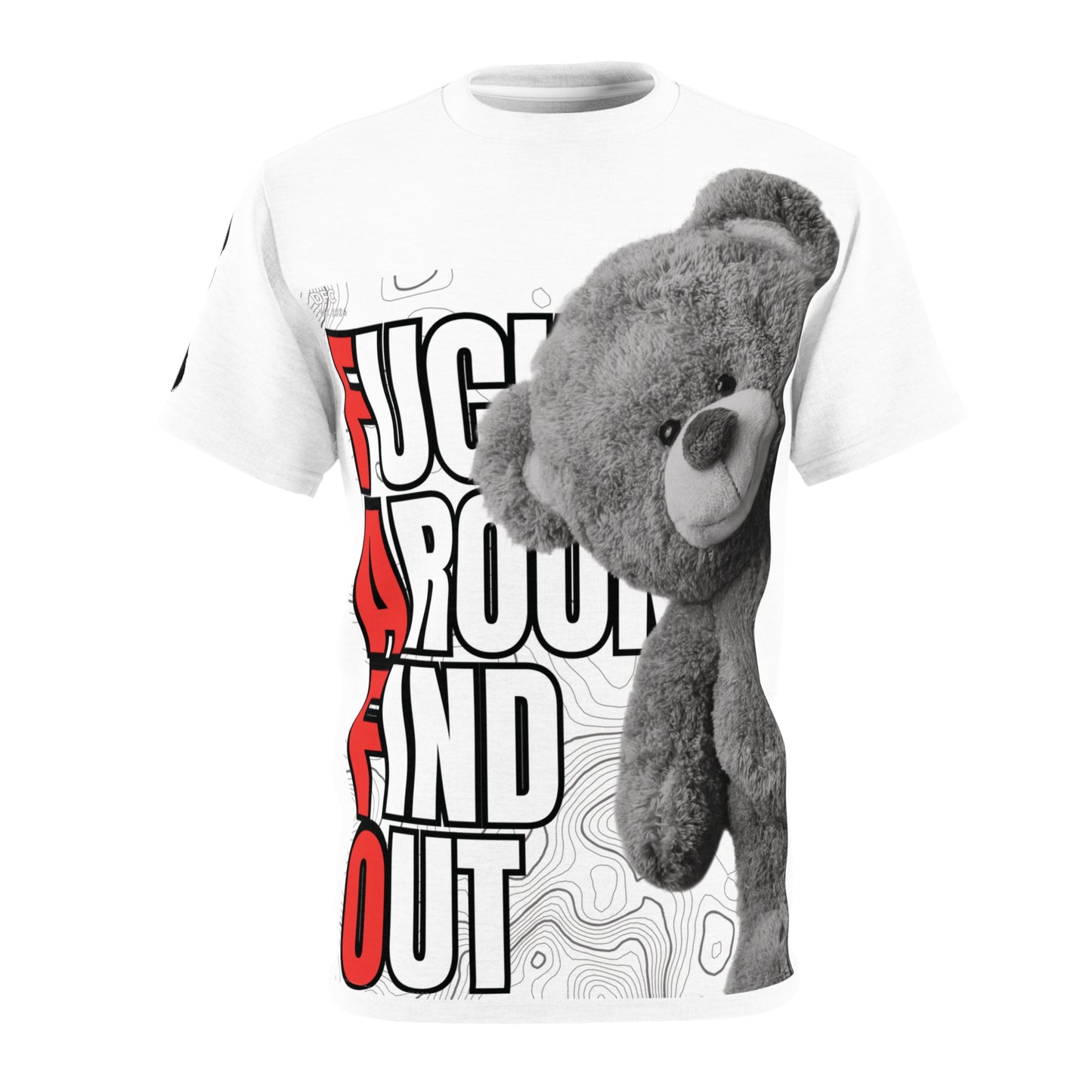 F.A.F.O Bear- White shirt